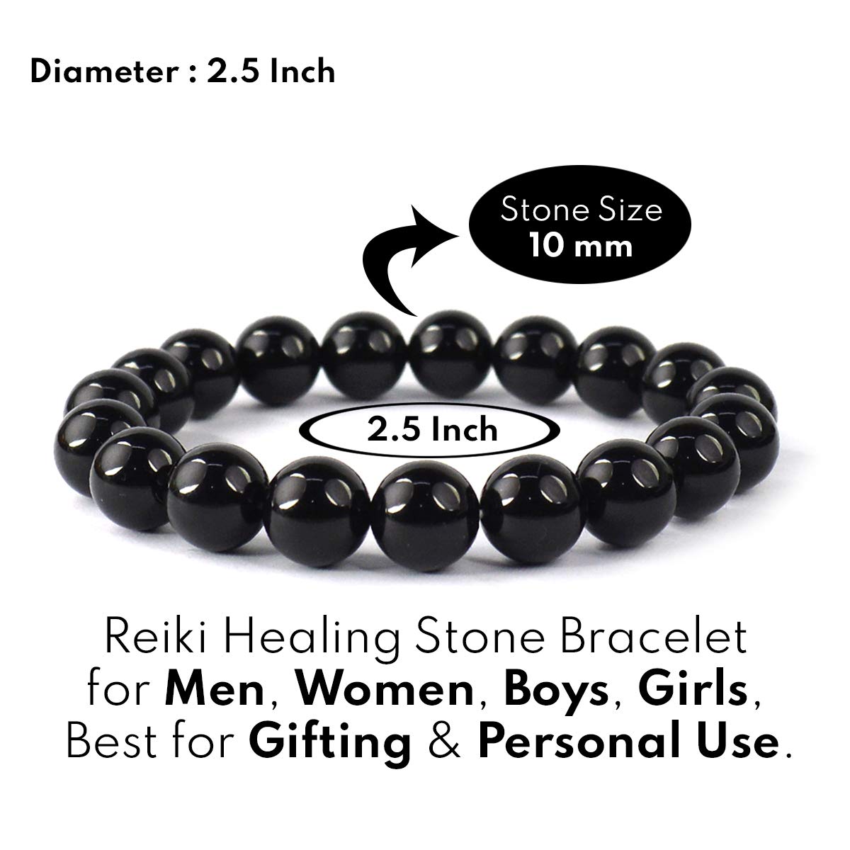 Black Onyx Bracelet Crystal Stone