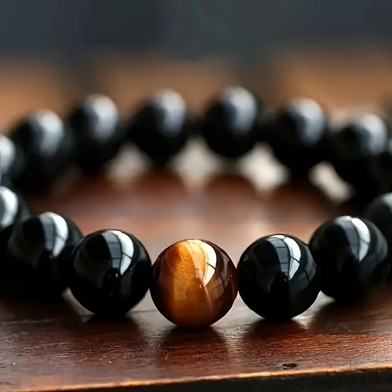Tiger'S Eye Beads Bracelet