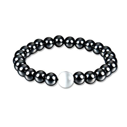 Weight Loss Round Black Stone Magnetic Therapy Bracelet Health Care