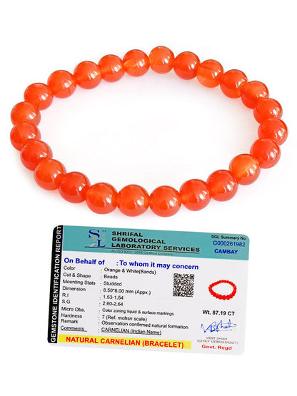 Orange Bracelet for Boosting Self-esteem