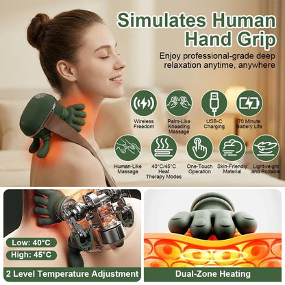 Neck & Shoulder Massager with Heating | Deep Tissue Pain Relief