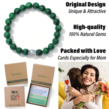 Unique Jade Bracelet Women Crystal Moonstone Bracelet Valentines Christmas