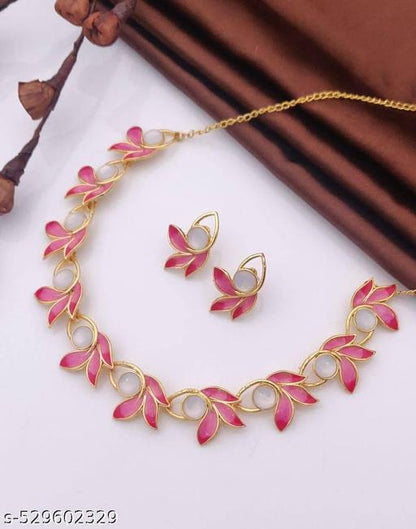 Pink jwellery set