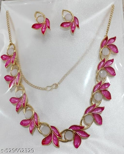 Pink jwellery set