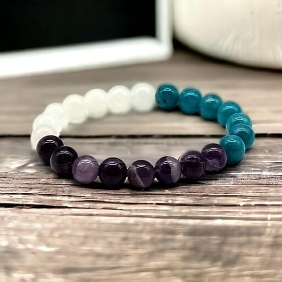 Unisex Anxiety Crystal Healing Bracelet