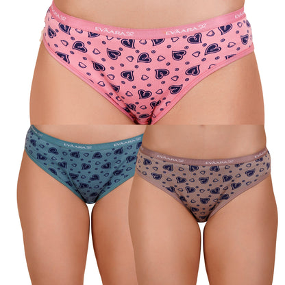 2 Pcs extra soft heart brief panty